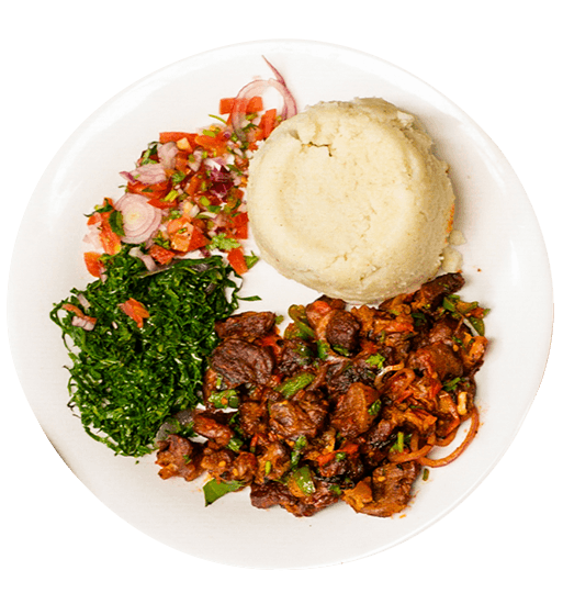 Marinated Beef Stew with Banku